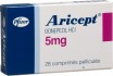Buy Aricept - donepezil - 5mg - 28 Tablets