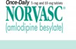 Norvasc - amlodipine - 5mg - 28 Tablets