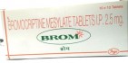 Brom - bromocriptine - 2.5mg - 100 Tablets