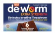 De-worm Extra Strength - mebendazole usp 500mg -  - 6 Chocolate Flavoured Chewable tablets